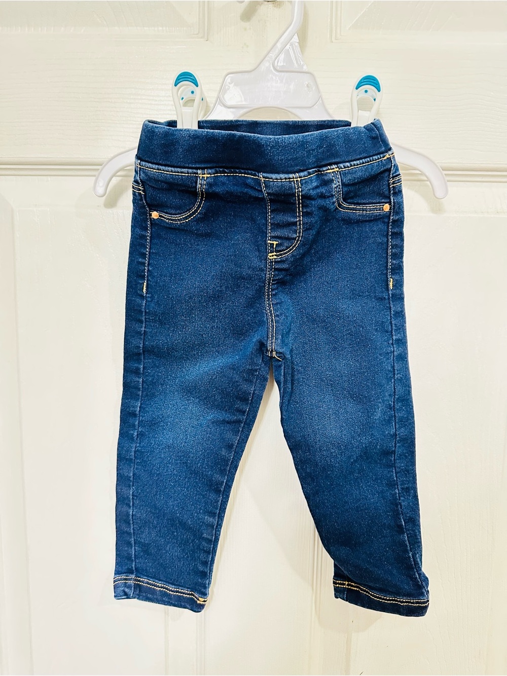 George Dark Blue Stretch Denim Jeggings for Kids